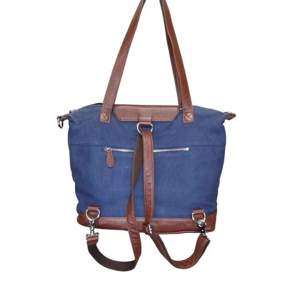 Lily‎ Jade Madeline Baby Diaper Bag Shoulder Backpack Canvas Leather with INSERT